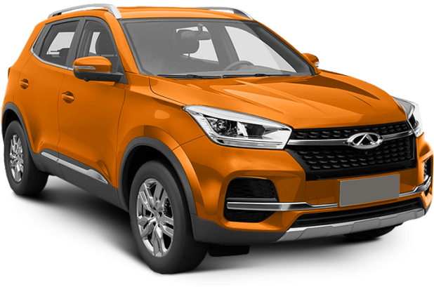 Chery Tiggo 4 в цвете оранжевый